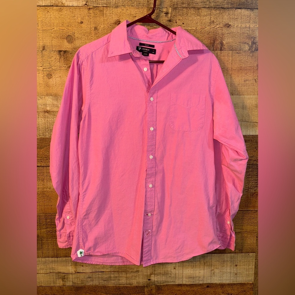 Cremieux Pink Slim Fit Button Up Dress Shirt